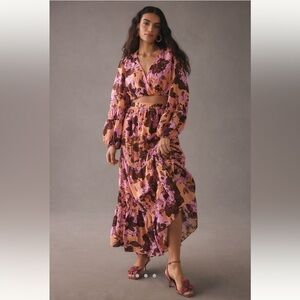 Significant Other Aisha Long Sleeve Crop and Skirt